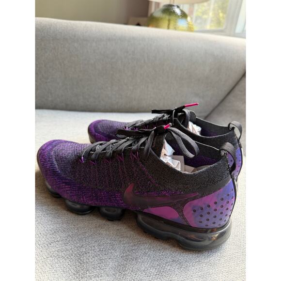 Nike Air VaporMax Flyknit 2 Night Purple Men's 12 Lightweight Running - Picture 4 of 8